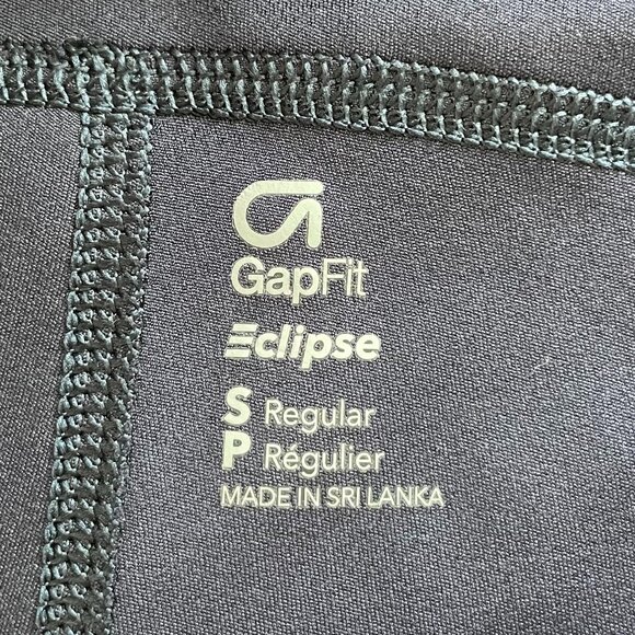 Gap Fit Eclipse Side Stripe Paneled 7/8 Length Leggings Blue White Sz S - Picture 7 of 9